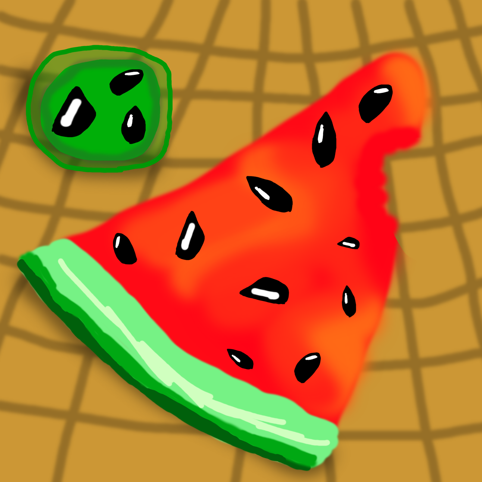 Melon and seeds